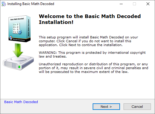 Installador de Basic Math Decoded