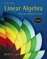 linear algebra and its applications by Lay
